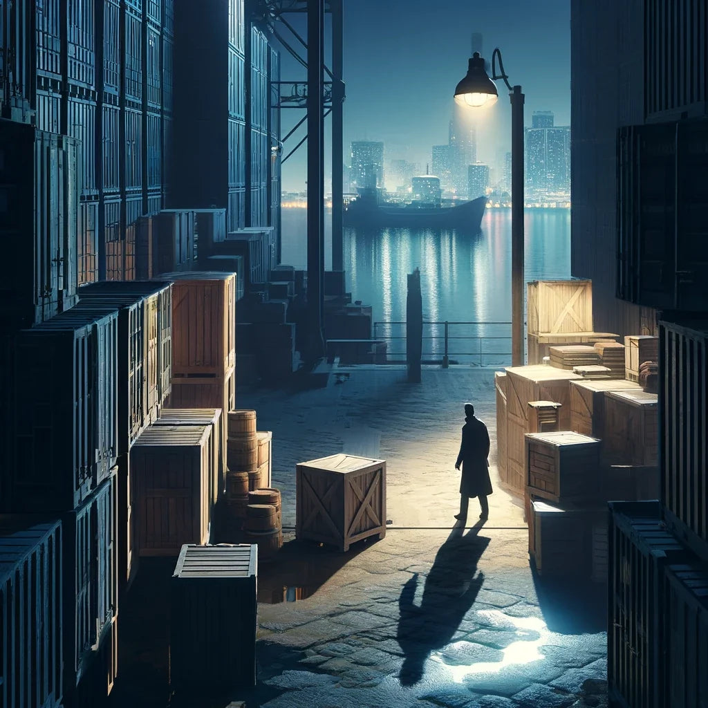 Docks at Midnight Canvas