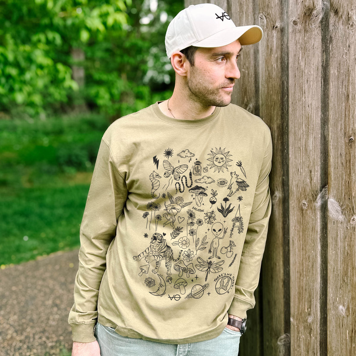 Doodle Long Sleeve T-Shirt (Unisex)