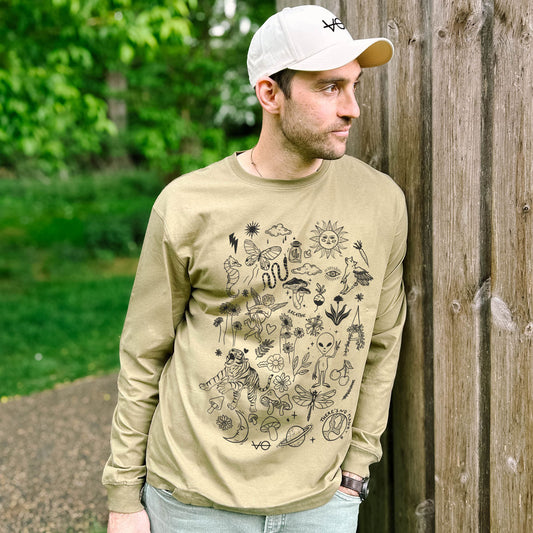 Doodle Long Sleeve T-Shirt (Unisex)