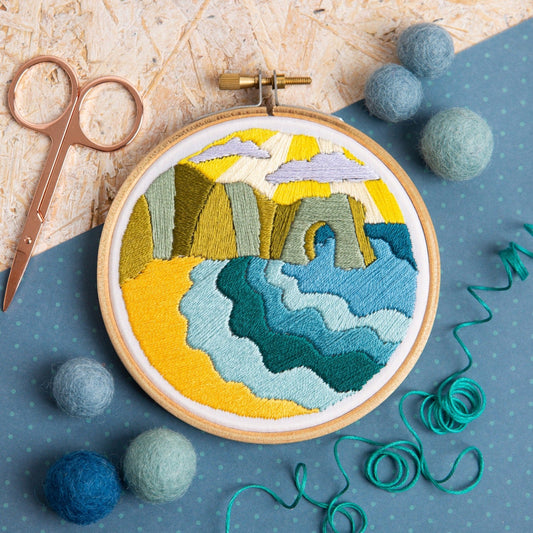 'Dorset Days' Seaside Mini Embroidery Kit for Beginners