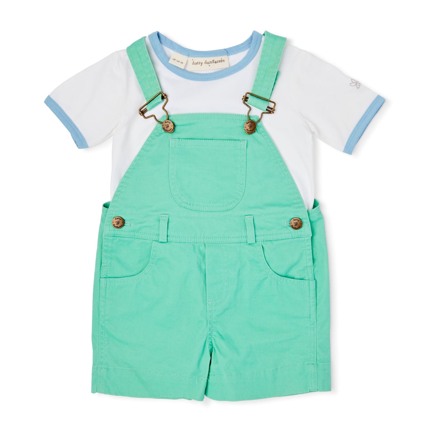 Green Denim Shorts