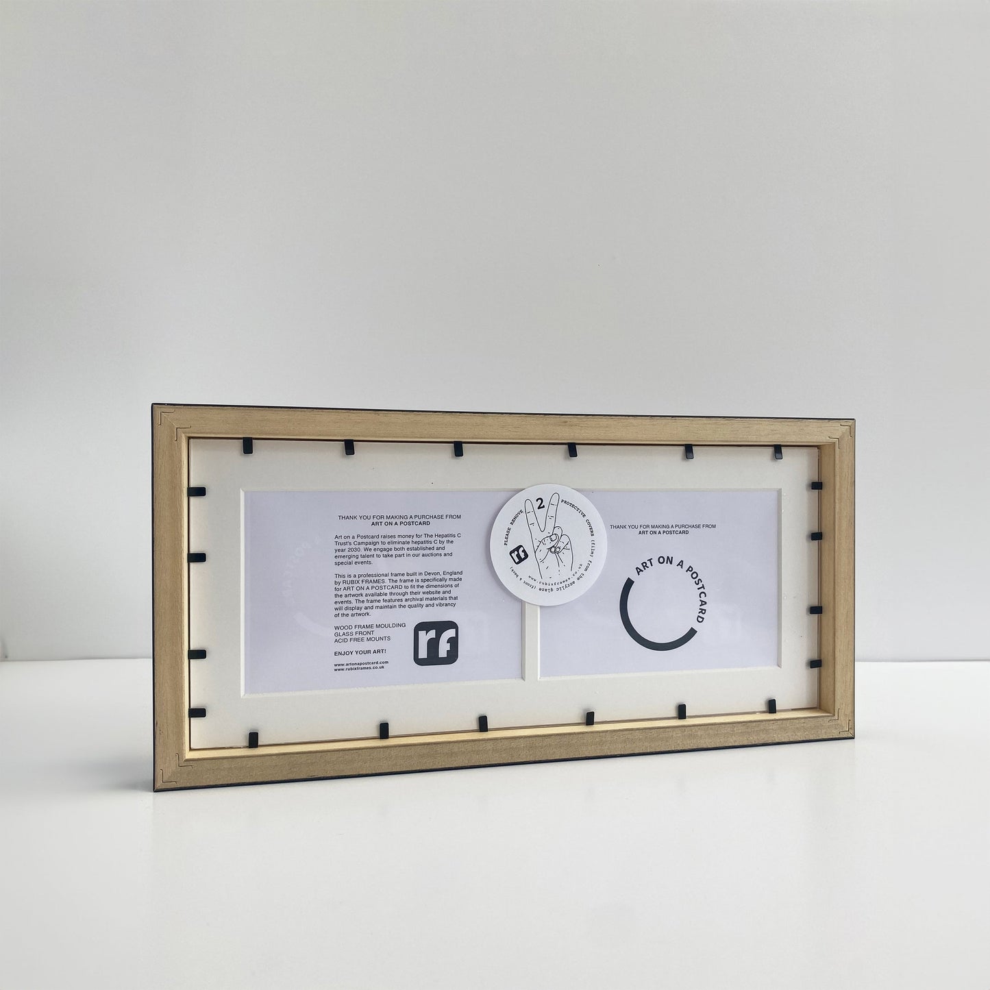 Twin Wooden Frames  (10x15cms) (A6) Landscape