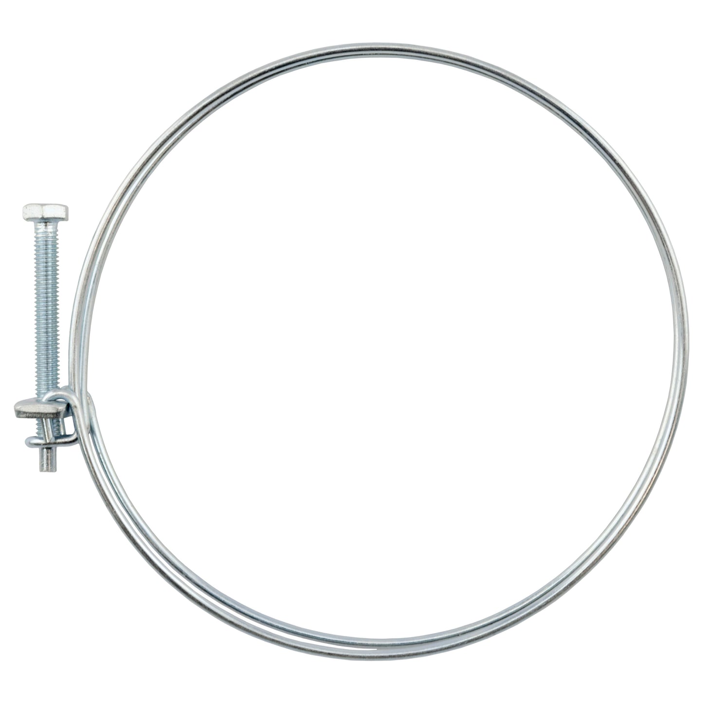 Double Wire Hose Clamp Galvanised 128mm-135mm