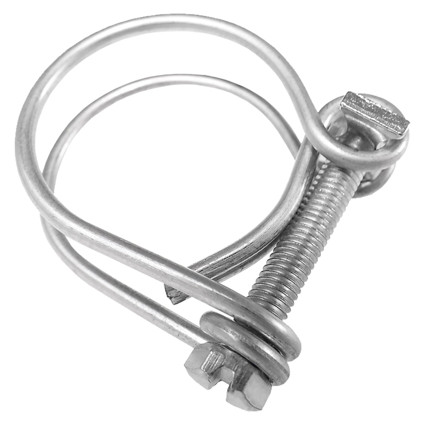 Double Wire Hose Clamp Galvanised 128mm-135mm