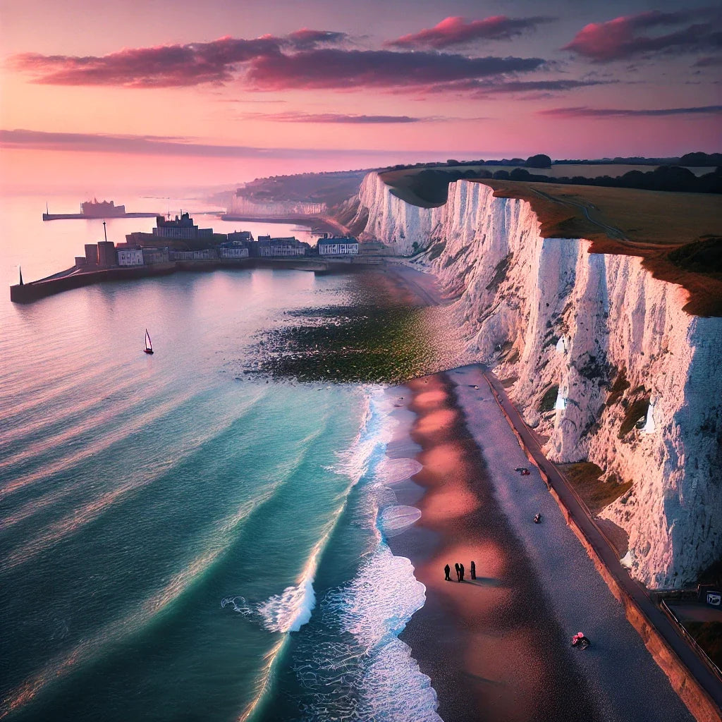 Dover Sunrise Cliffs Canvas
