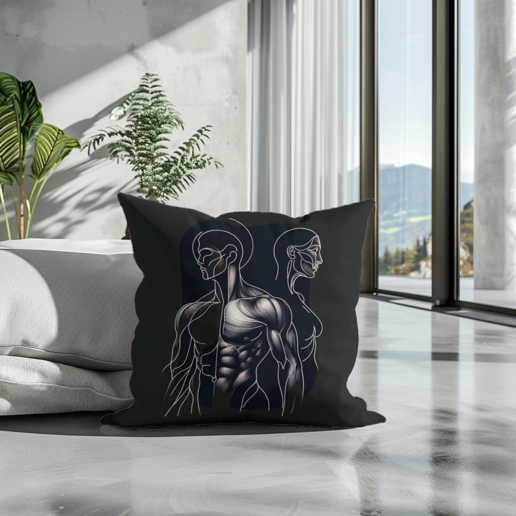 Elegance in Strength Cotton Cushion