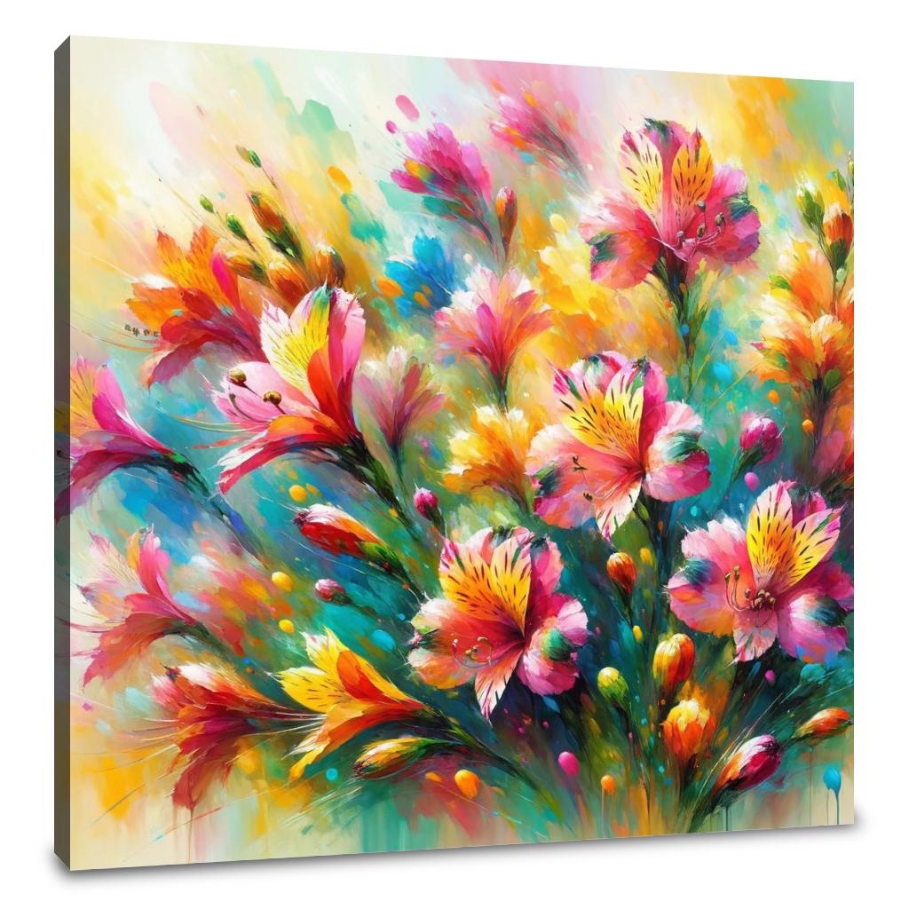 Alstroemeria's Dance Canvas