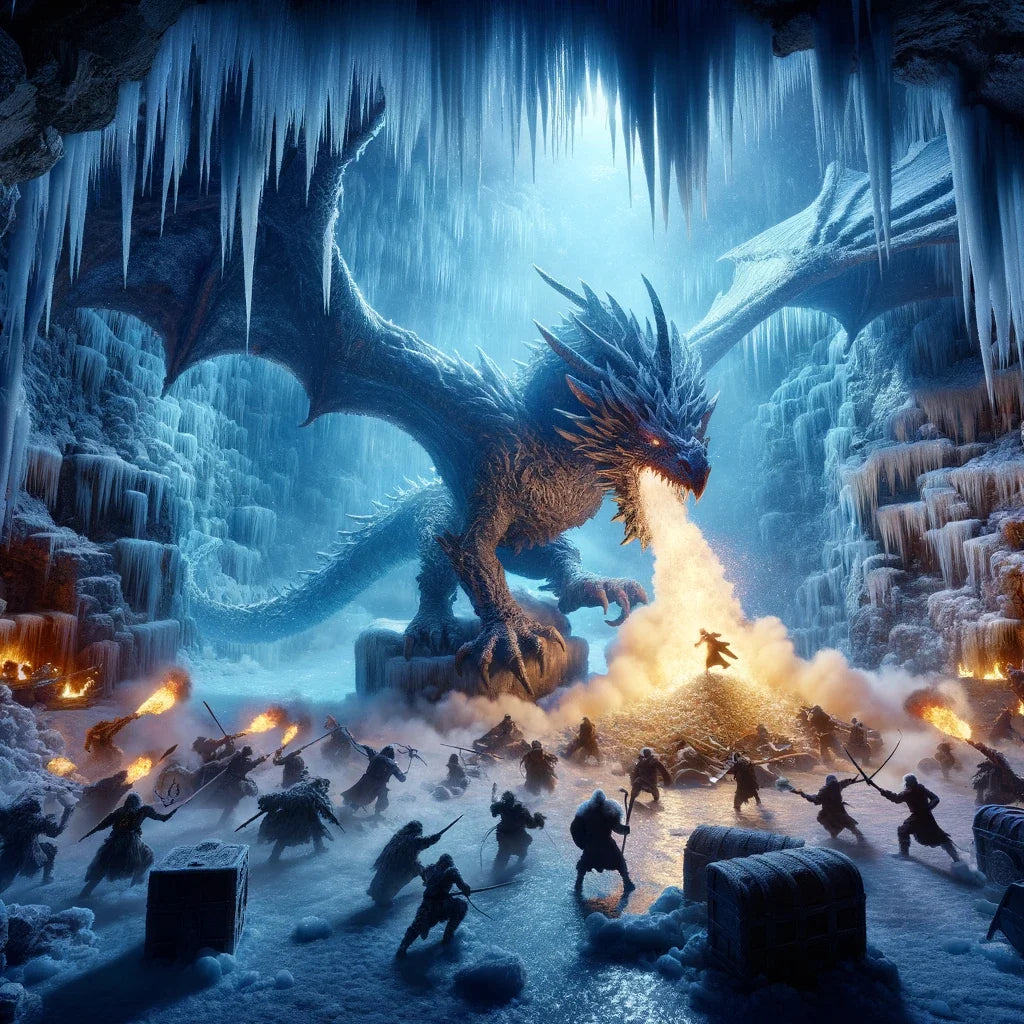 Dragon's Lair on Frost Island Canvas