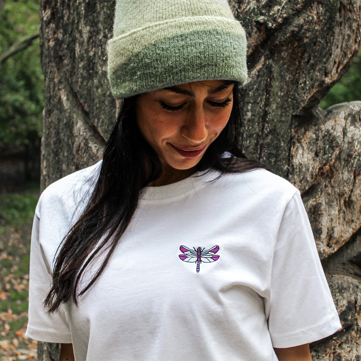 Dragonfly Embroidered T-Shirt (Unisex)