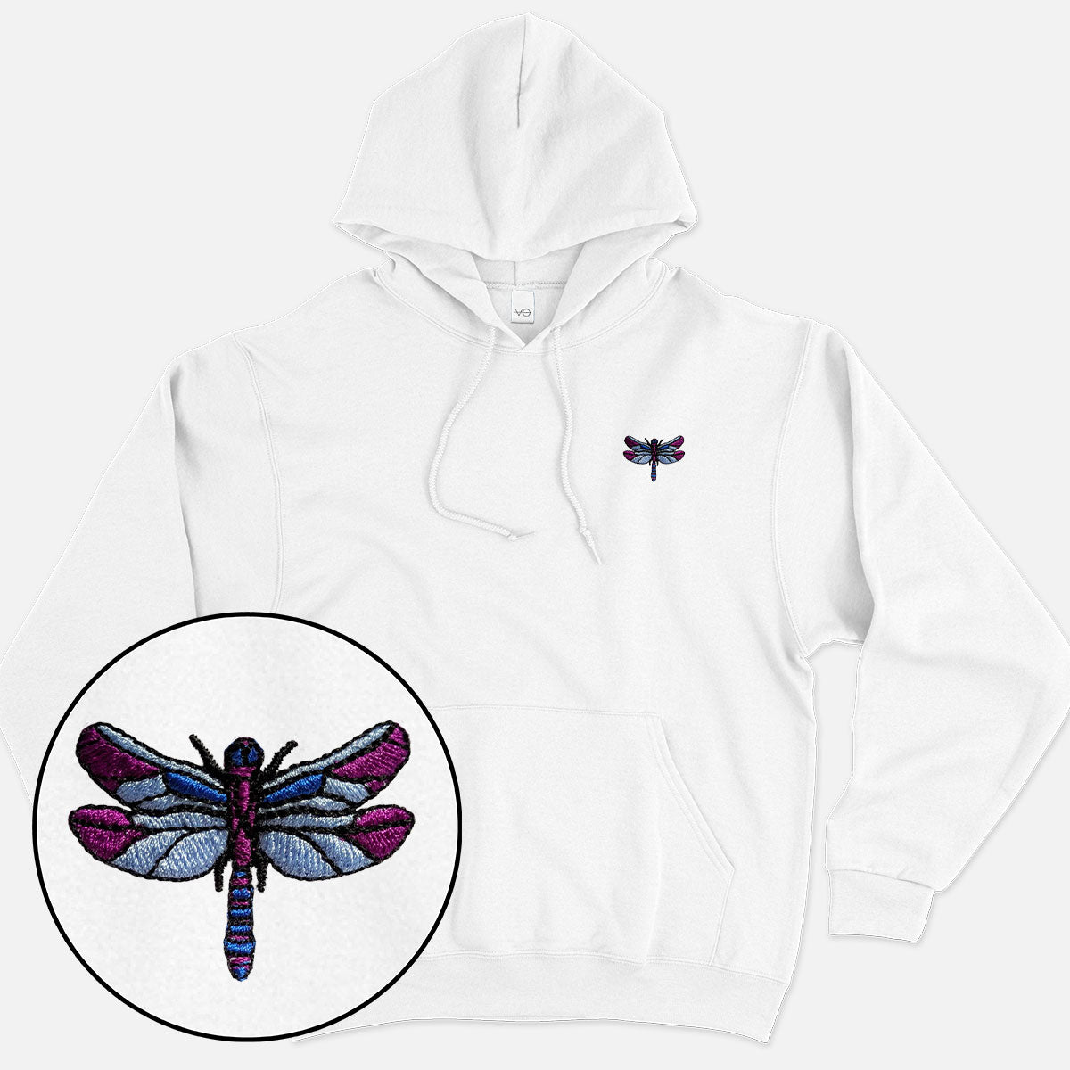 Dragonfly Embroidered Hoodie (Unisex)