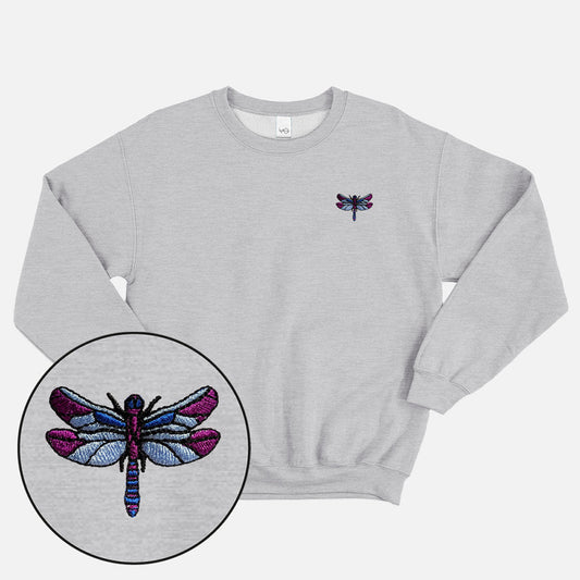 Dragonfly Embroidered Sweatshirt (Unisex)