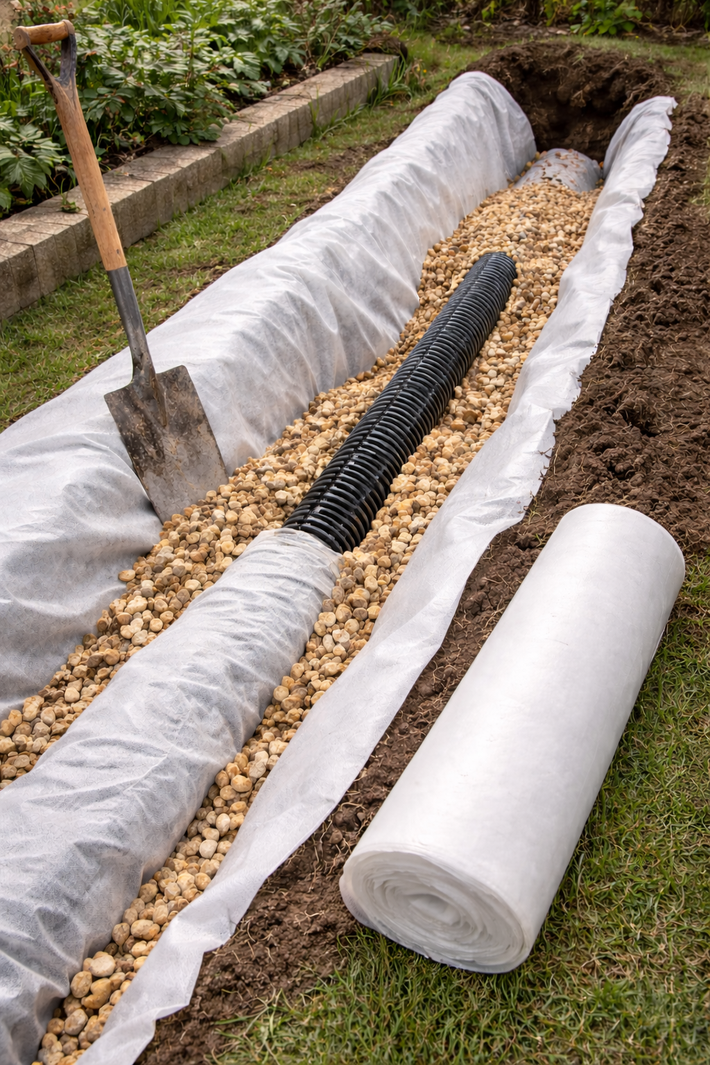 Drainage Non-Woven 2.25m Width Fabric – 80GSM