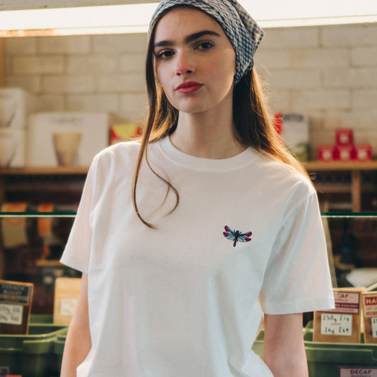 Dragonfly Embroidered T-Shirt (Unisex)