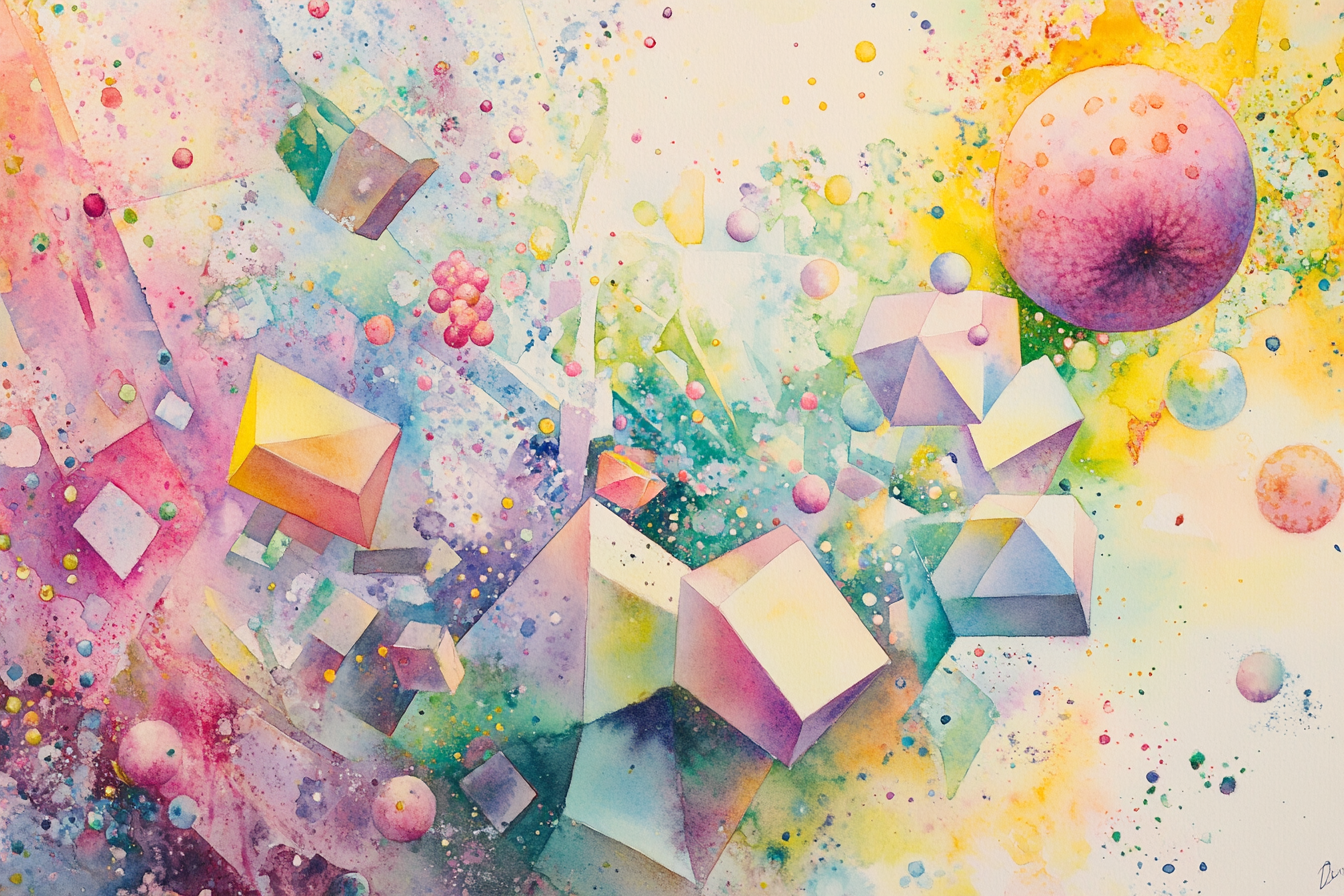 Dream Fruit Geometry Canvas