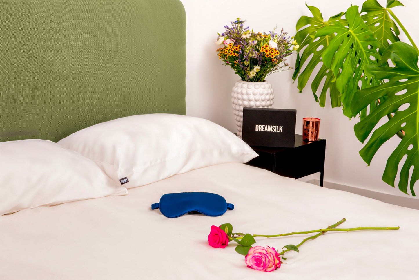 White Silk Pillowcase - Standard