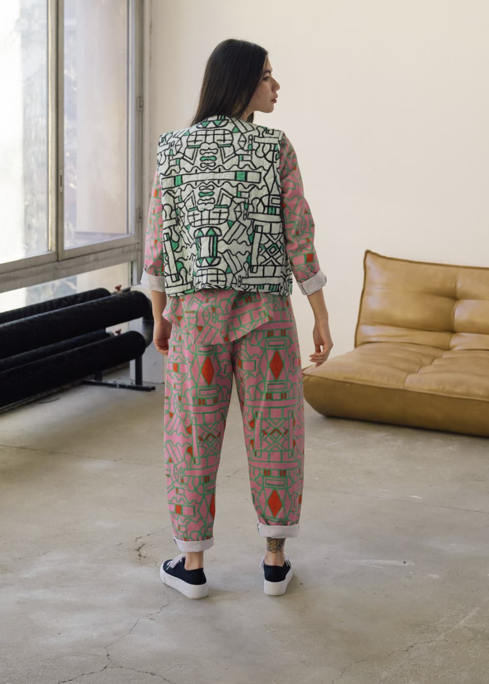 Organic Cotton and Linen Balloon Trousers