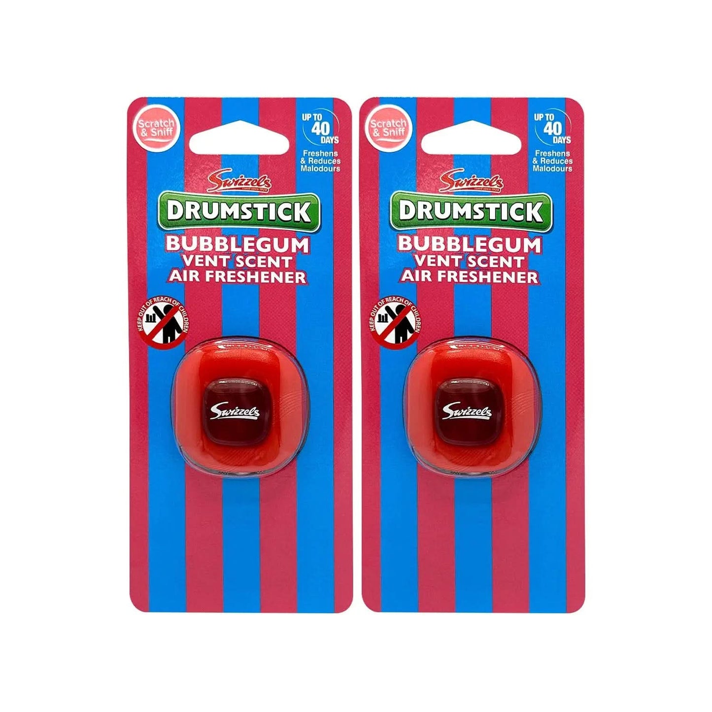 Swizzels Bubblegum Drumstick Single Vent Clip Car Air Freshener