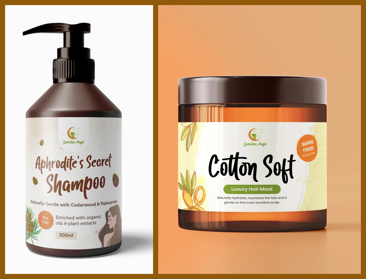 Organic and Natural DRY HAIR Shampoo & Hair Mask Set