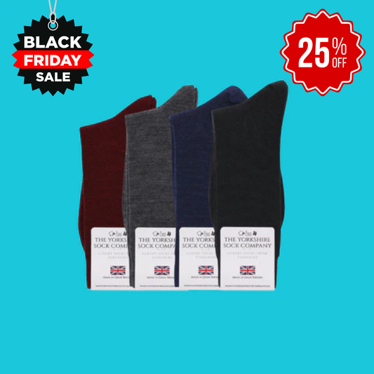 Duchy Everyday Merino Socks - 4 Pair Bundle Classic Dark Selection