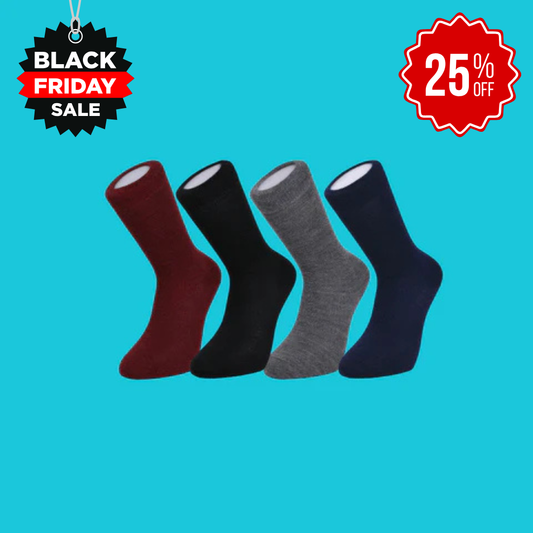 Duchy Everyday Merino Socks - 4 Pair Bundle Classic Dark Selection