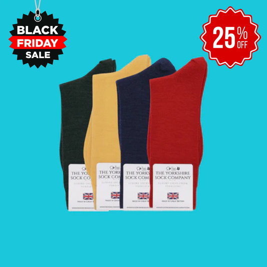 Duchy Everyday Merino Socks - 4 Pair Bundle Classic Mix Selection
