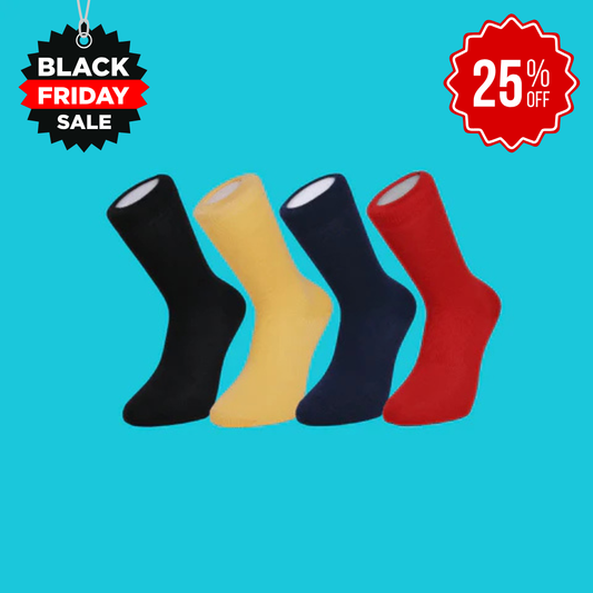Duchy Everyday Merino Socks - 4 Pair Bundle Classic Mix Selection
