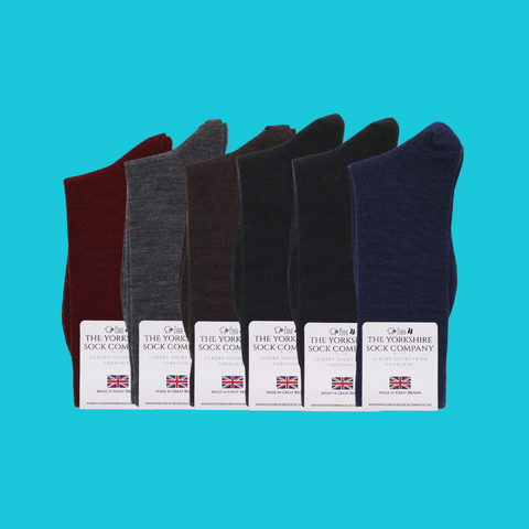 Duchy Everyday Merino Socks - 6 Pair Bundle Classic Dark Selection