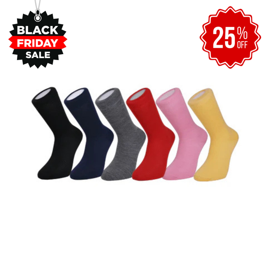 Duchy Everyday Merino Socks - 6 Pair Bundle Classic Mix Selection
