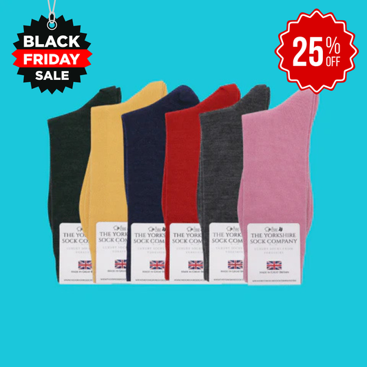 Duchy Everyday Merino Socks - 6 Pair Bundle Classic Mix Selection