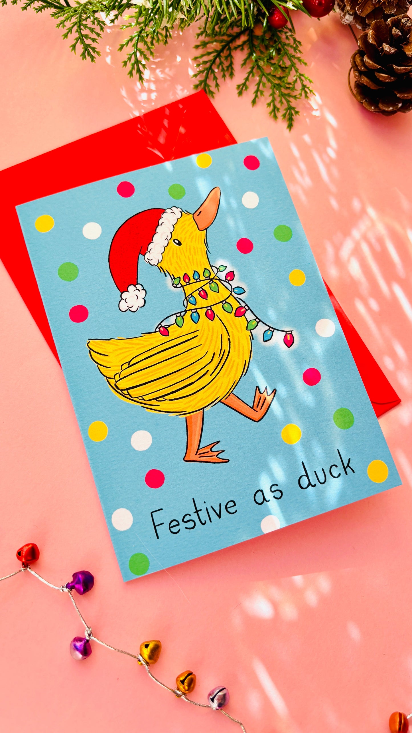 Festive as Duck Christmas Card – Funny Cheeky Holiday Greetings