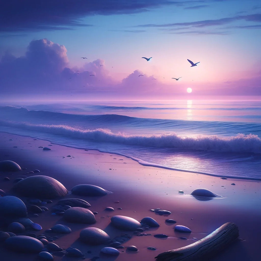 Dusk Beach Serenity Canvas