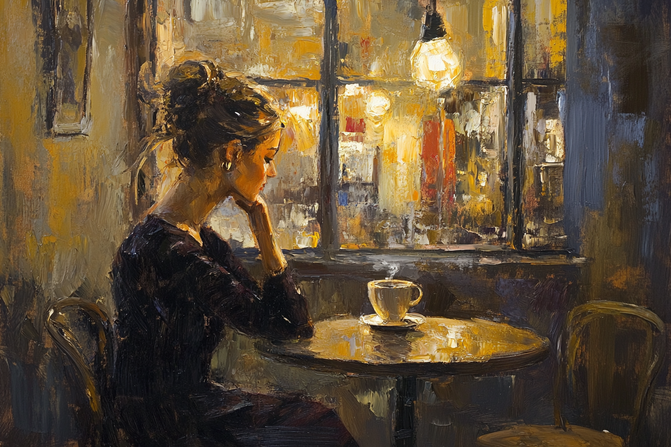 Dusk Coffee Moments Canvas