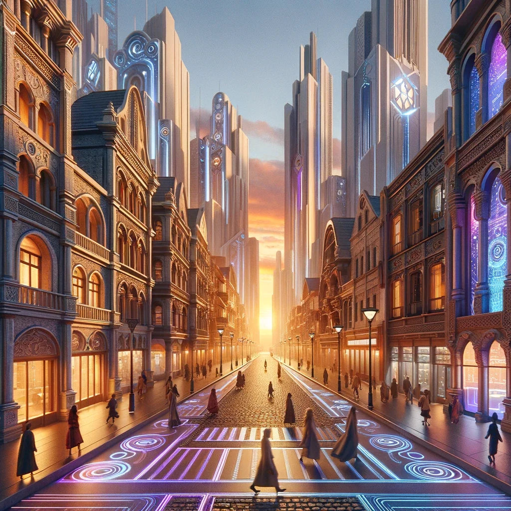 Dusk Fusion Boulevard Canvas