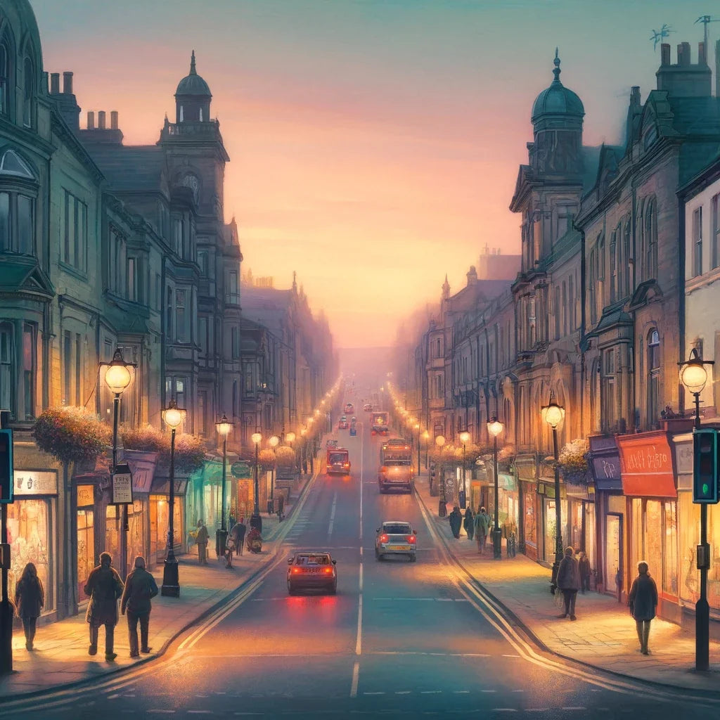 Dusk on Cold Bath Road Canvas