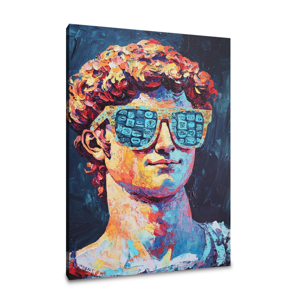 David Emoji Mosaic Canvas