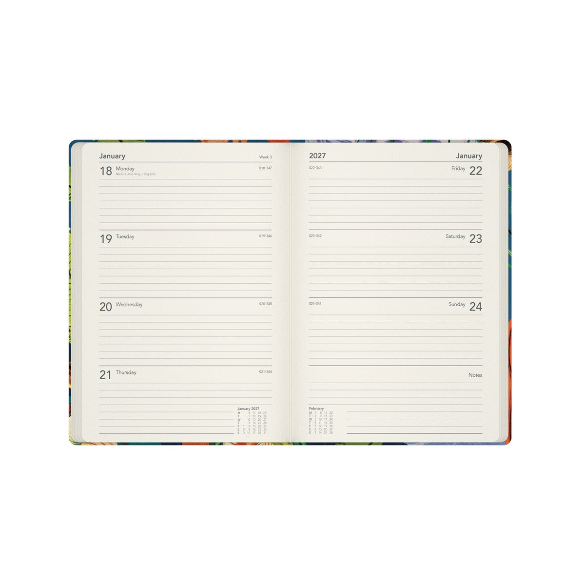 2026-2027 Mid Year Planner - 13 Month A5 Week-to-View Diary - Turtle - Collins Debden Modern Organics Range