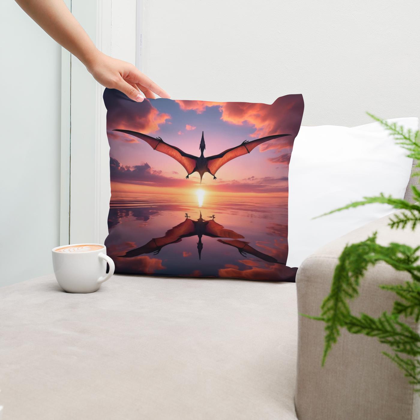 Dawn Flight Pteranodon Cotton Cushion