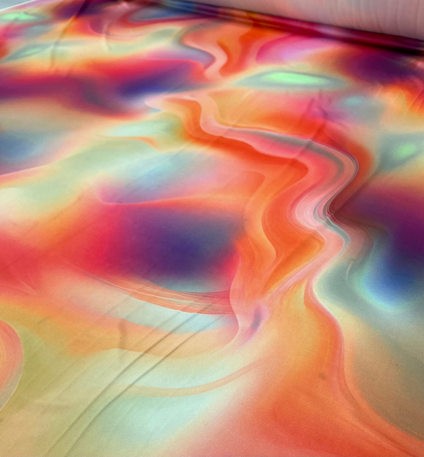 Bright Multi Colour Super Soft Print Stretch Fabric