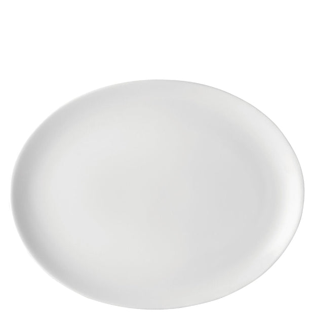 Pure White Oval Plate - 30cm