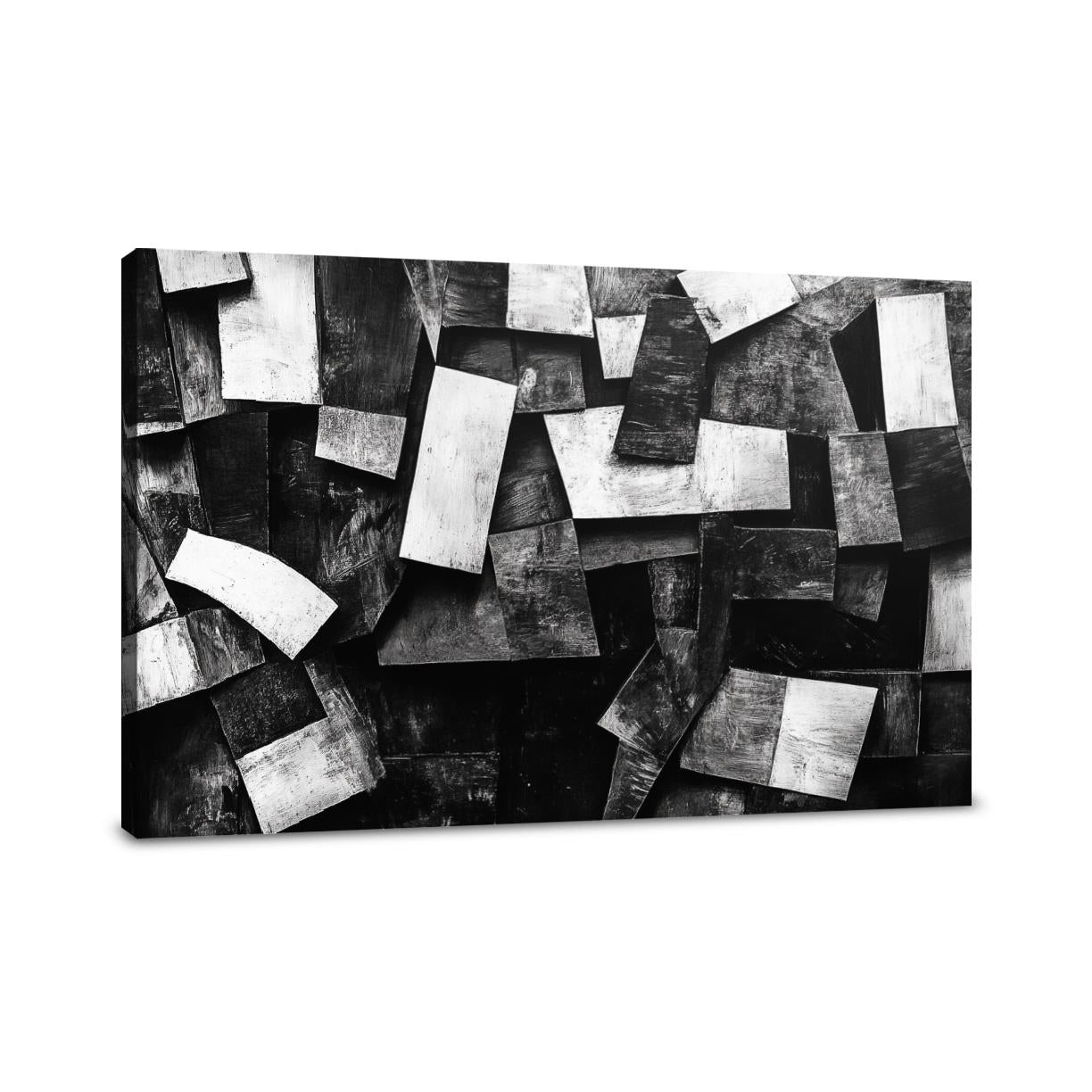 Monochrome Geometry Canvas