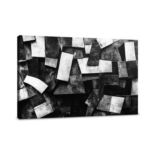 Monochrome Geometry Canvas