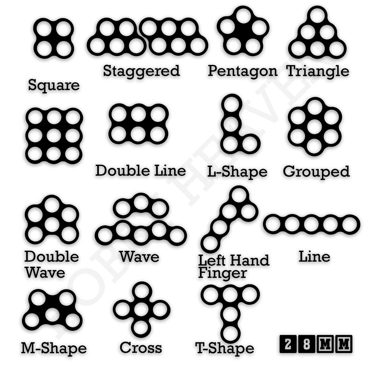28mm Movement Trays for Tabletop Games | Wargaming | Full Range