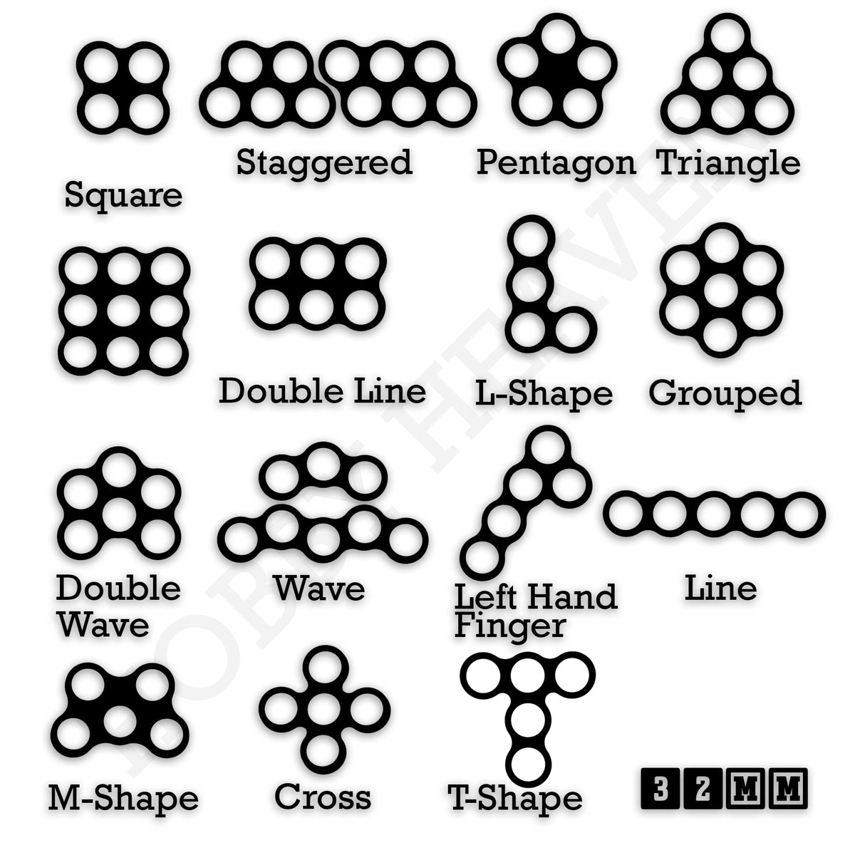 32mm Movement Trays for Tabletop Games | Compatible with Popular Miniatures | Full Range