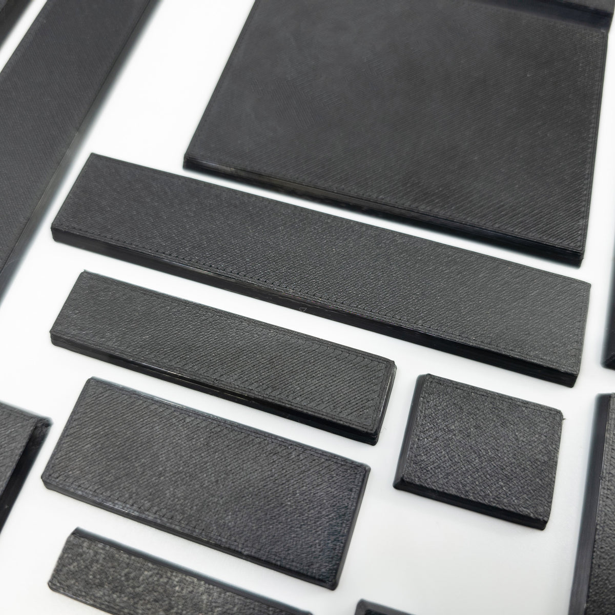 Rectangle Bases Medium Sizes - 75x30mm to 125x40mm and up to 100x90mm Wide - 3D Print Tabletop Games