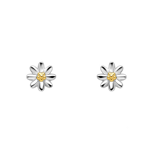 Laura Ashley Silver Kids Everingham Meadow Daisy Stud Earrings