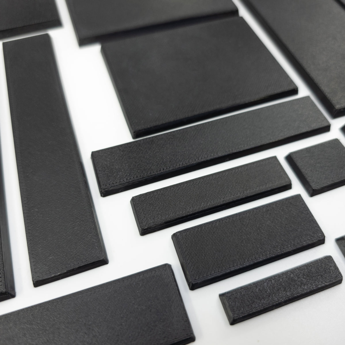 Rectangle Bases Range Sizes - 125x50mm to 200x175mm Large Sizes 3d Print Full Range Tabletop Games