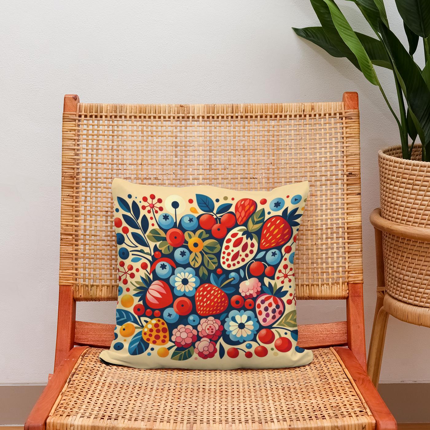 Berry Medley Cotton Cushion