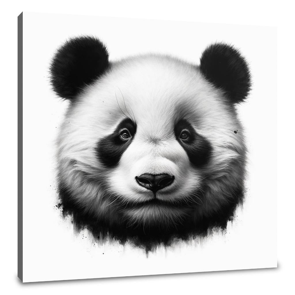 Emotive Panda: Captured Grace Canvas