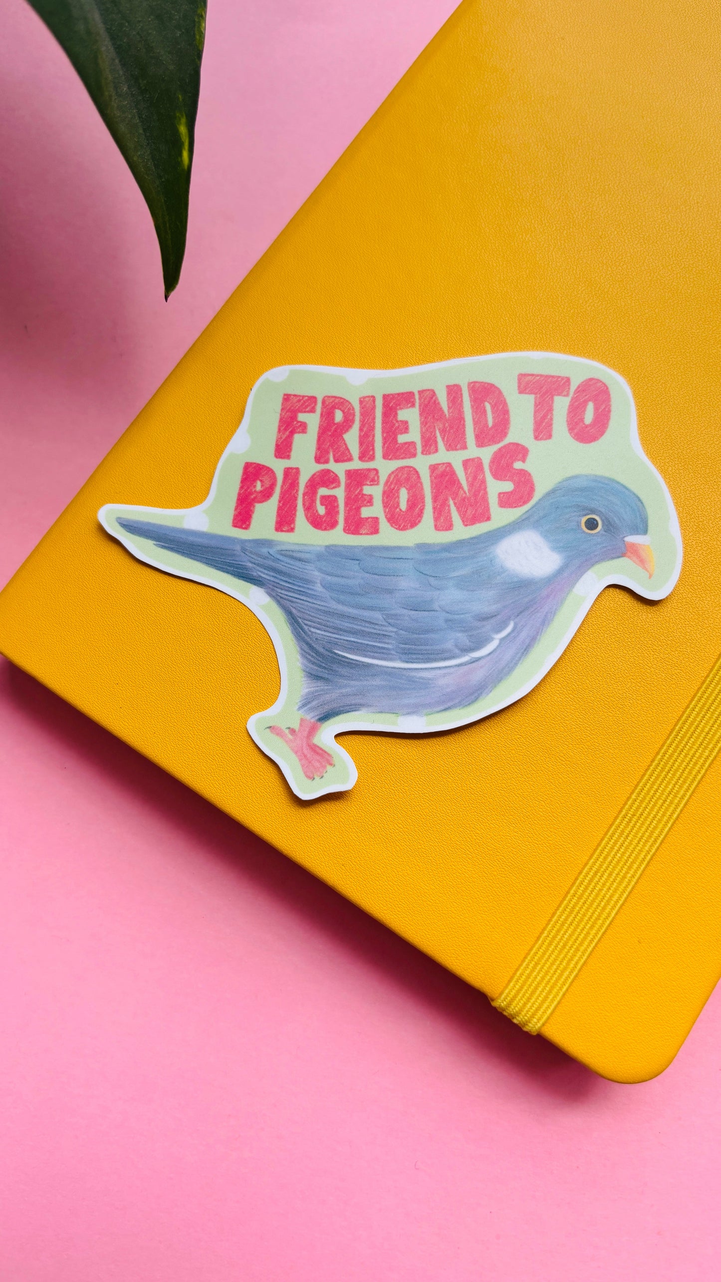 Friend to Pigeons Sticker- Pigeon Gift Waterproof Decal for Laptops, Journals and more