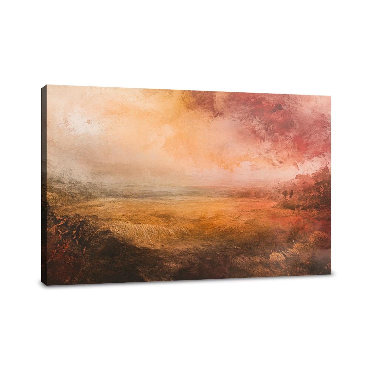 Harvest Field Sunset Canvas